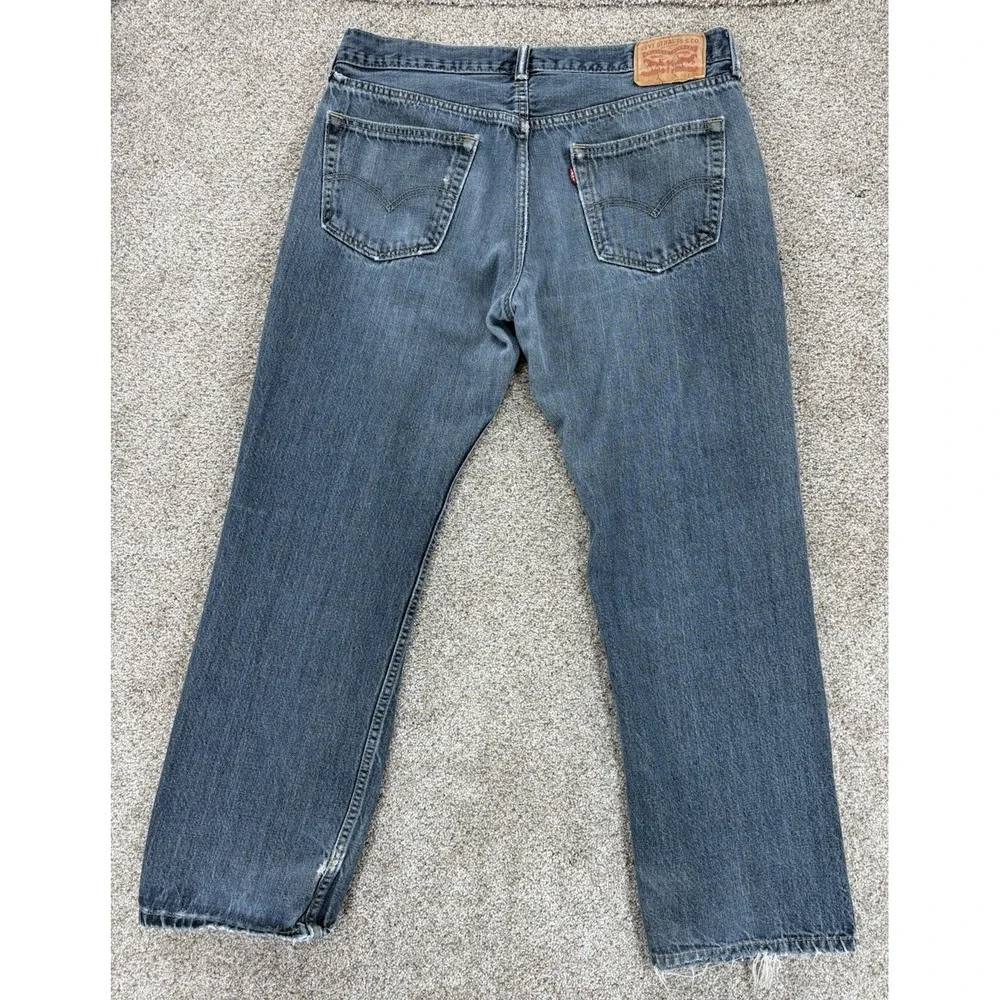 Levis 559 Jeans Mens 36x31* Blue Relaxed Straight Workwear Loose Soft Distressed